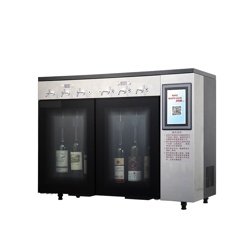 High-quality electric red wine glass dispenser/wine dispenser 6 bottles
